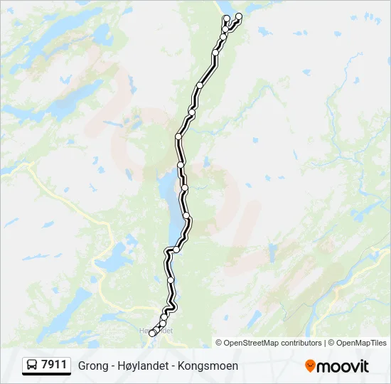 7911 Bus Line Map