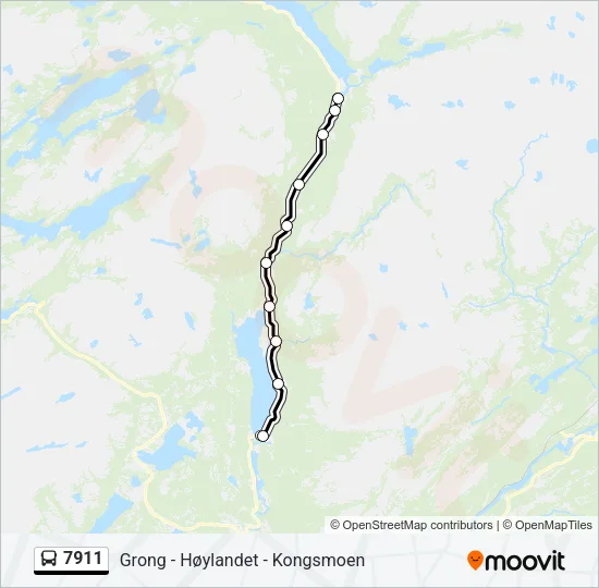 7911 Bus Line Map