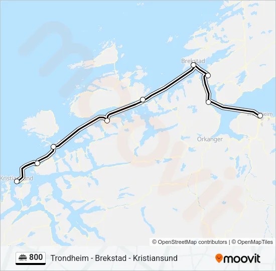 800 Ferry Line Map