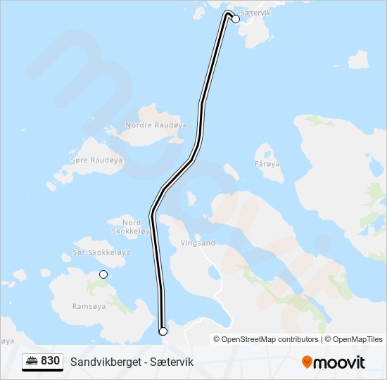 830 ferry Line Map
