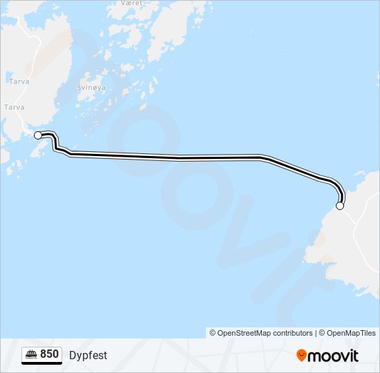 850 ferry Line Map