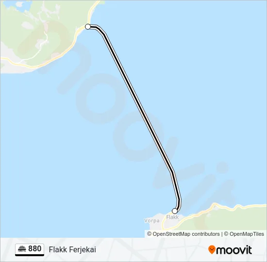 880 Ferry Line Map