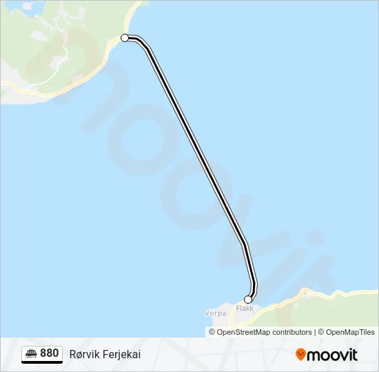 880 Ferry Line Map