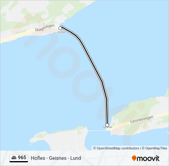 965 Ferry Line Map