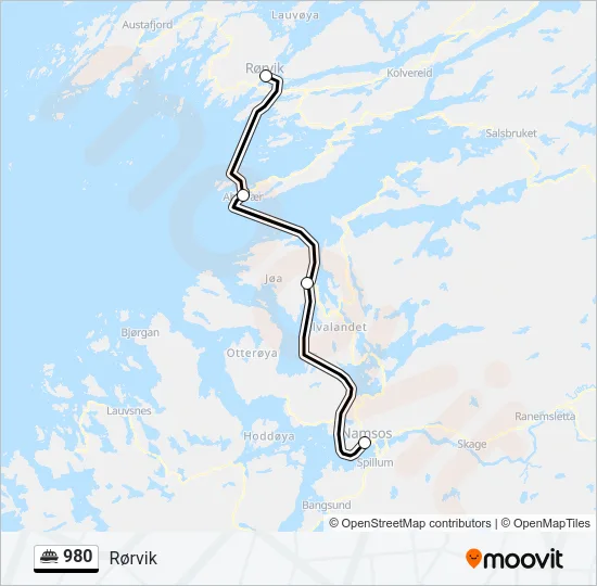 980 Ferry Line Map