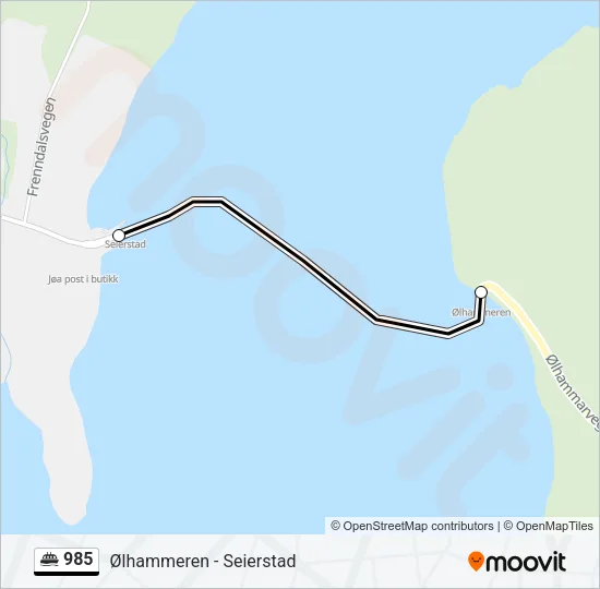 985 Ferry Line Map