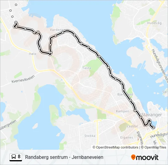 8 Bus Line Map