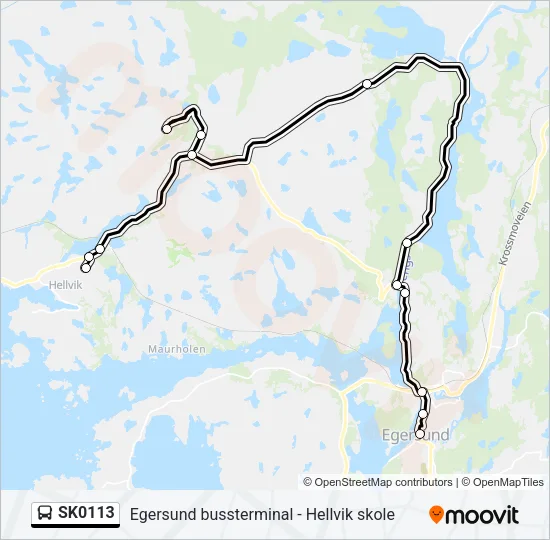 SK0113 buss Linjekart
