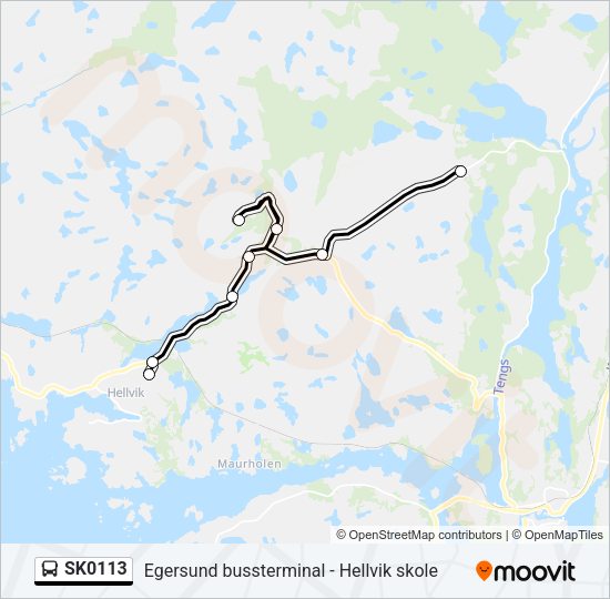 SK0113 Bus Line Map