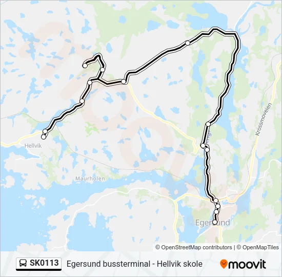SK0113 Bus Line Map