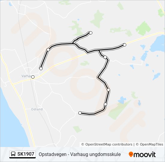 SK1907 bus Line Map