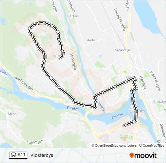 S11 Bus Line Map