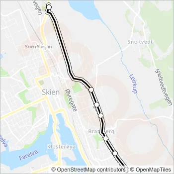 S12 Bus Line Map