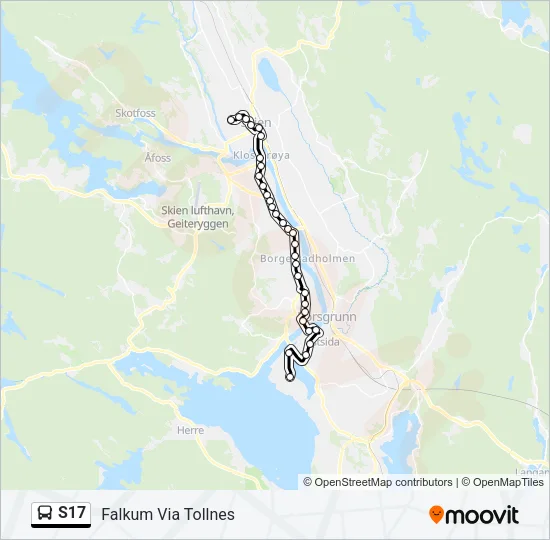 S17 Bus Line Map