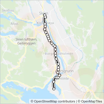 S17 Bus Line Map