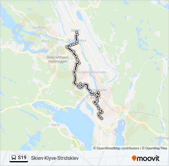 S19 Bus Line Map