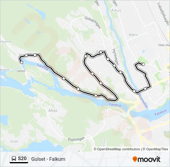 S20 Bus Line Map