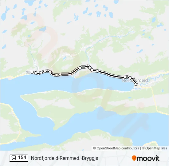 154 Bus Line Map