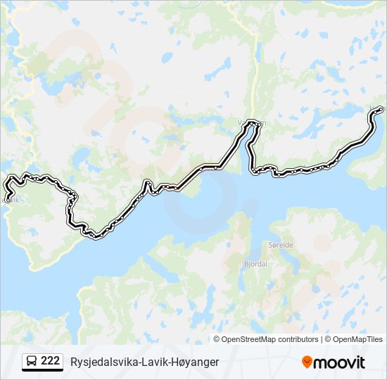 222  Line Map