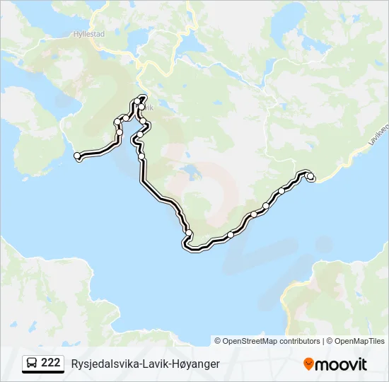 222  Line Map