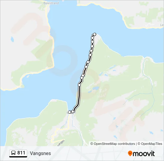 811 Bus Line Map