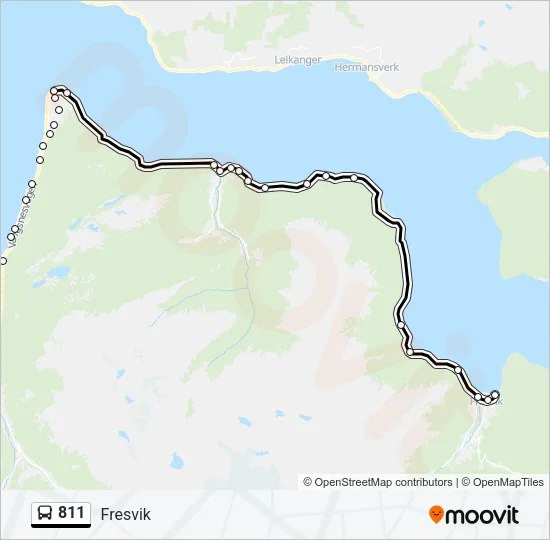 811 Bus Line Map