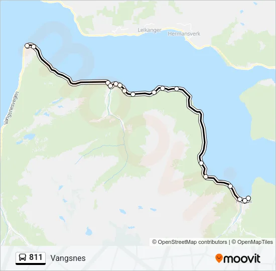 811 Bus Line Map