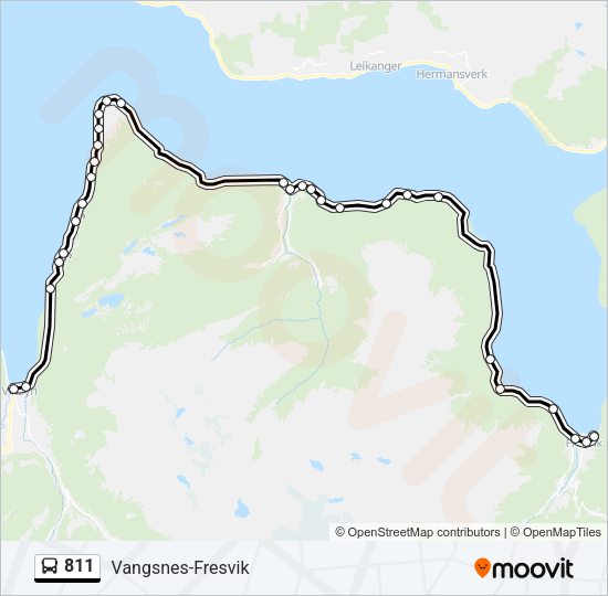 811 Bus Line Map