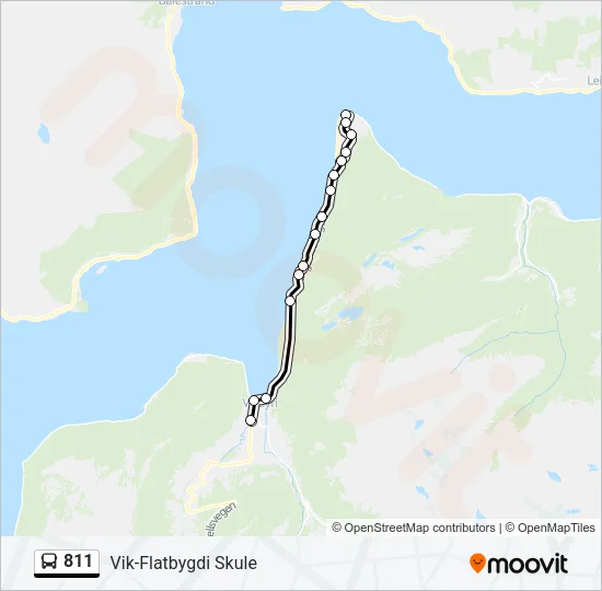 811 Bus Line Map