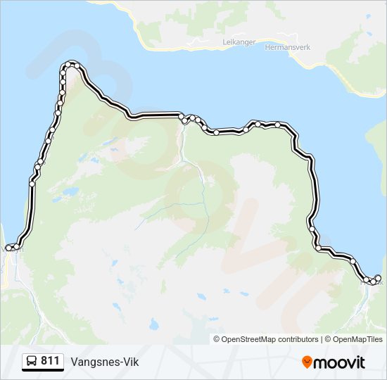 811 Bus Line Map
