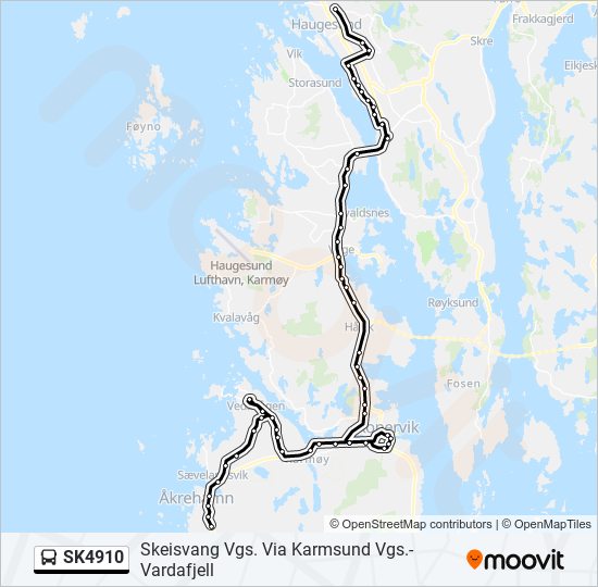 SK4910 bus Line Map