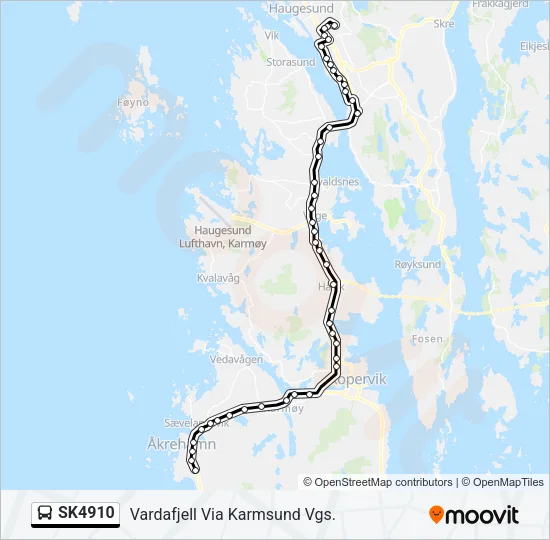 SK4910 Bus Line Map