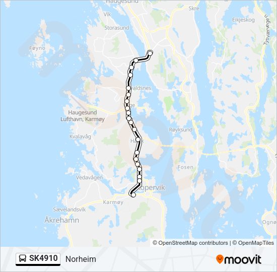 SK4910 Bus Line Map