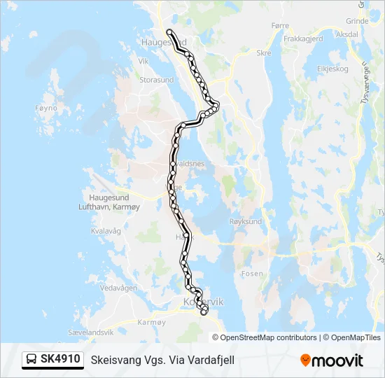 SK4910 Bus Line Map