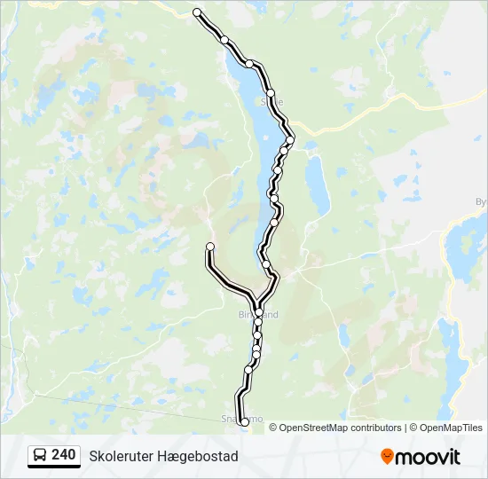 240 Bus Line Map