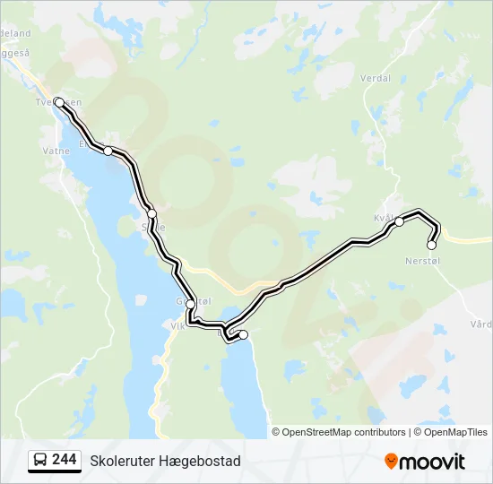 244 Bus Line Map