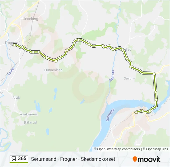 365 Bus Line Map