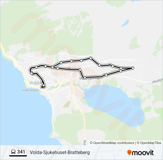 341 Bus Line Map