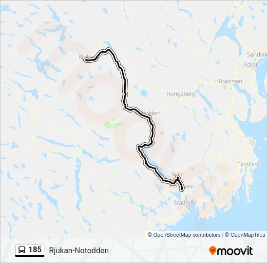 185 Bus Line Map