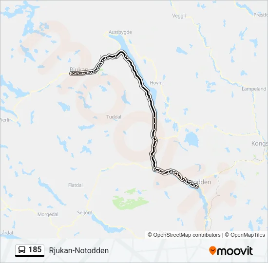 185 Bus Line Map