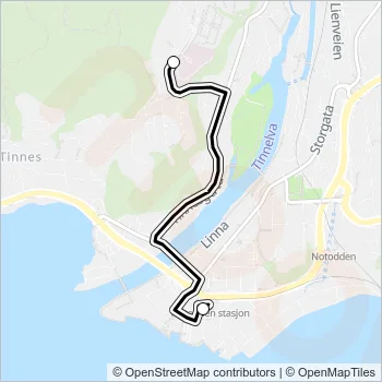 185 Bus Line Map