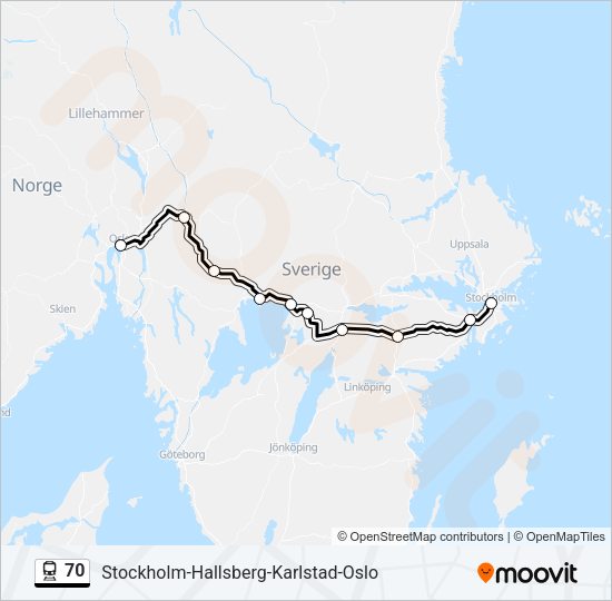 70 Train Line Map