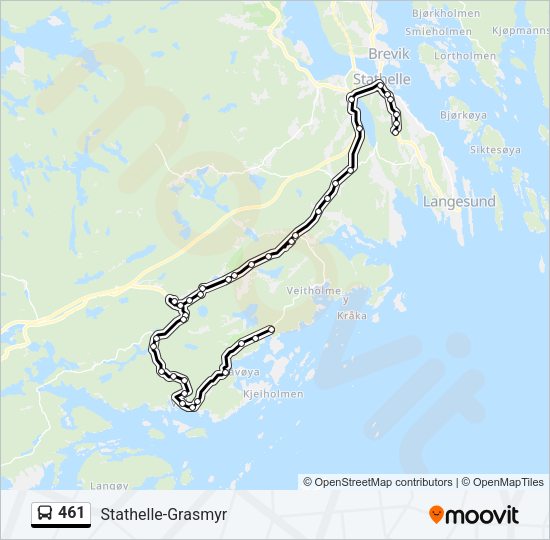 461 Bus Line Map
