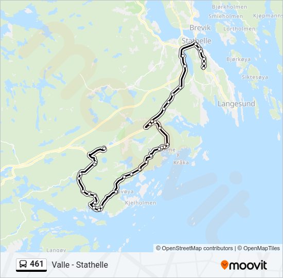 461 Bus Line Map