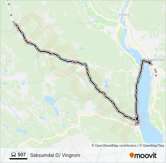 507 Bus Line Map