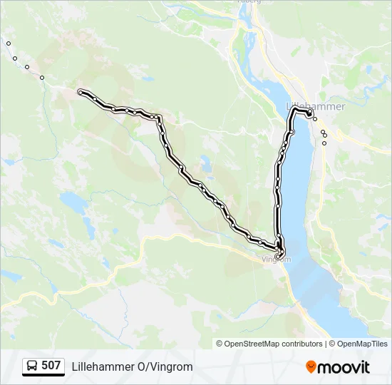 507 Bus Line Map
