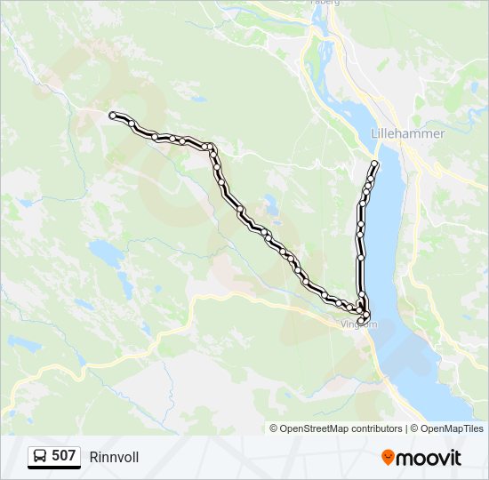 507 Bus Line Map
