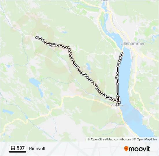 507 Bus Line Map