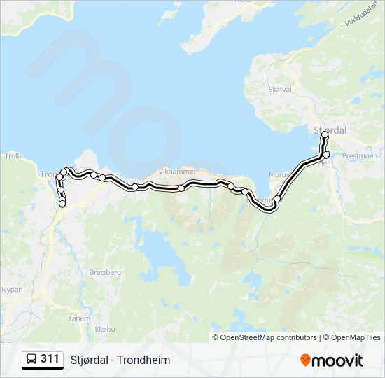 311 Bus Line Map