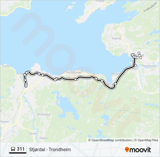 311 Bus Line Map